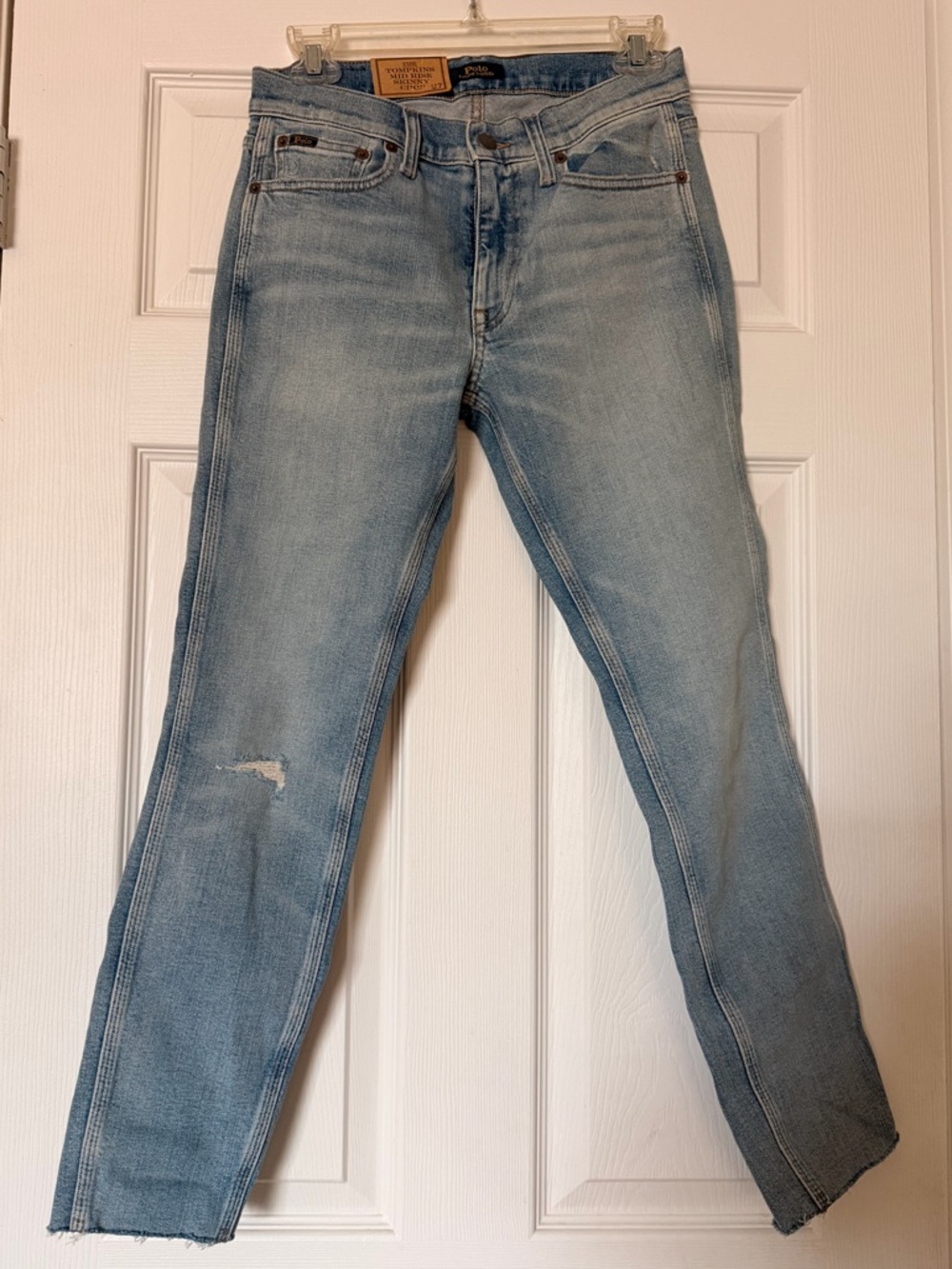 NWT Polo Ralph Lauren The Tompkins mid rise jeans in light blue size 27